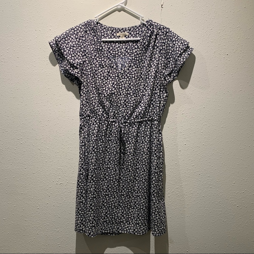 GoodReads Floral Dress Blue and White Size Small